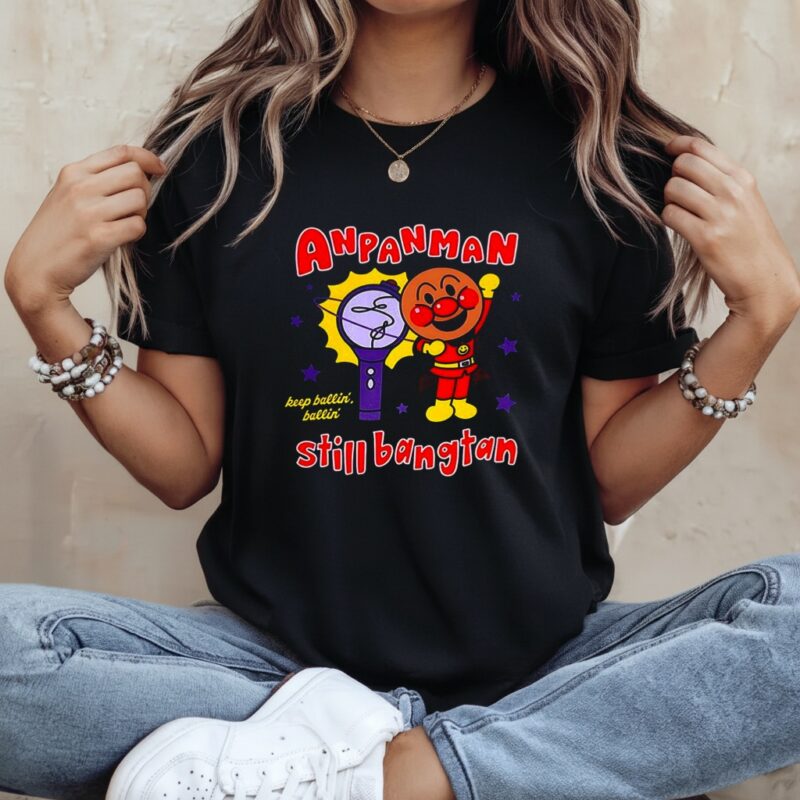 Anpanman still bangtan lightstick keep ballin ballin_Ladies T-Shirt