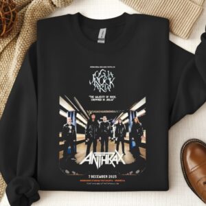 Anthrax Dec 07 2025 Stadion Kridosono Yogyakarta Indonesia_Crewneck Sweatshirt
