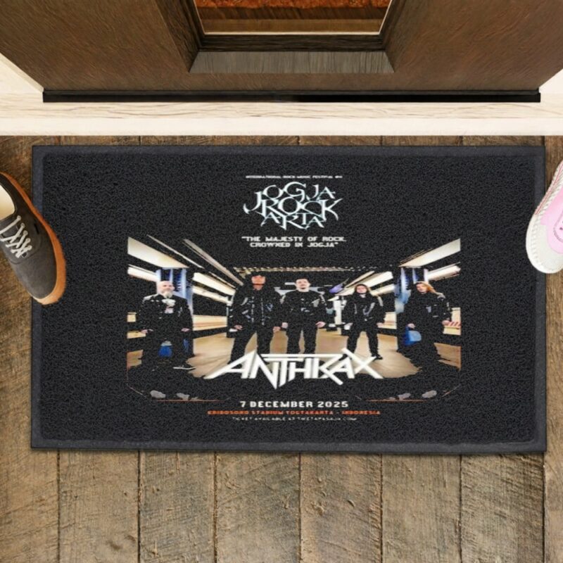 Anthrax Dec 07 2025 Stadion Kridosono Yogyakarta Indonesia_Rubber Doormat