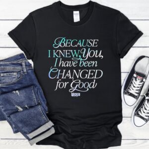 Because I Knew You I Have Been Changed For Good Wicked Movie_T-Shirt