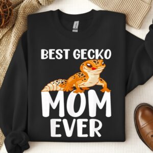 Best Gecko Mom Ever Leopard Lizard Reptile_Crewneck Sweatshirt