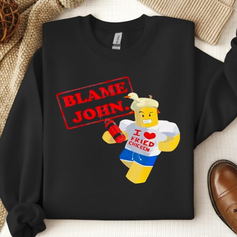 Blames Johns Meme Robloxs_Crewneck Sweatshirt