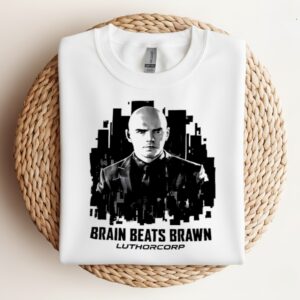 Brain Beats Brawn Luthorcorp_Crewneck Sweatshirt