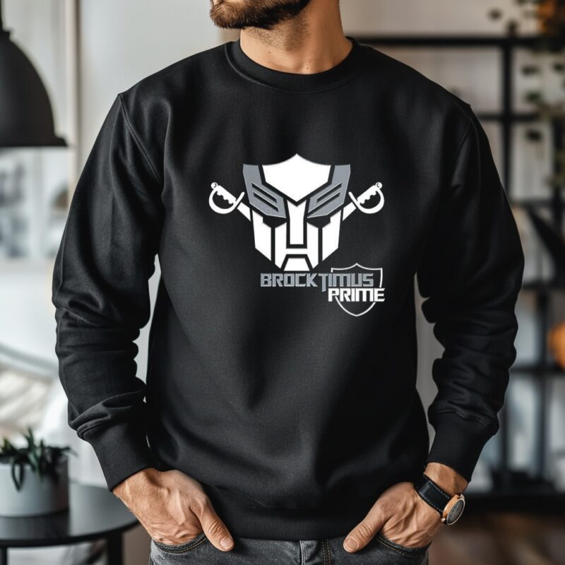 Brocktimus Prime Transformers logo_Crewneck Sweatshirt
