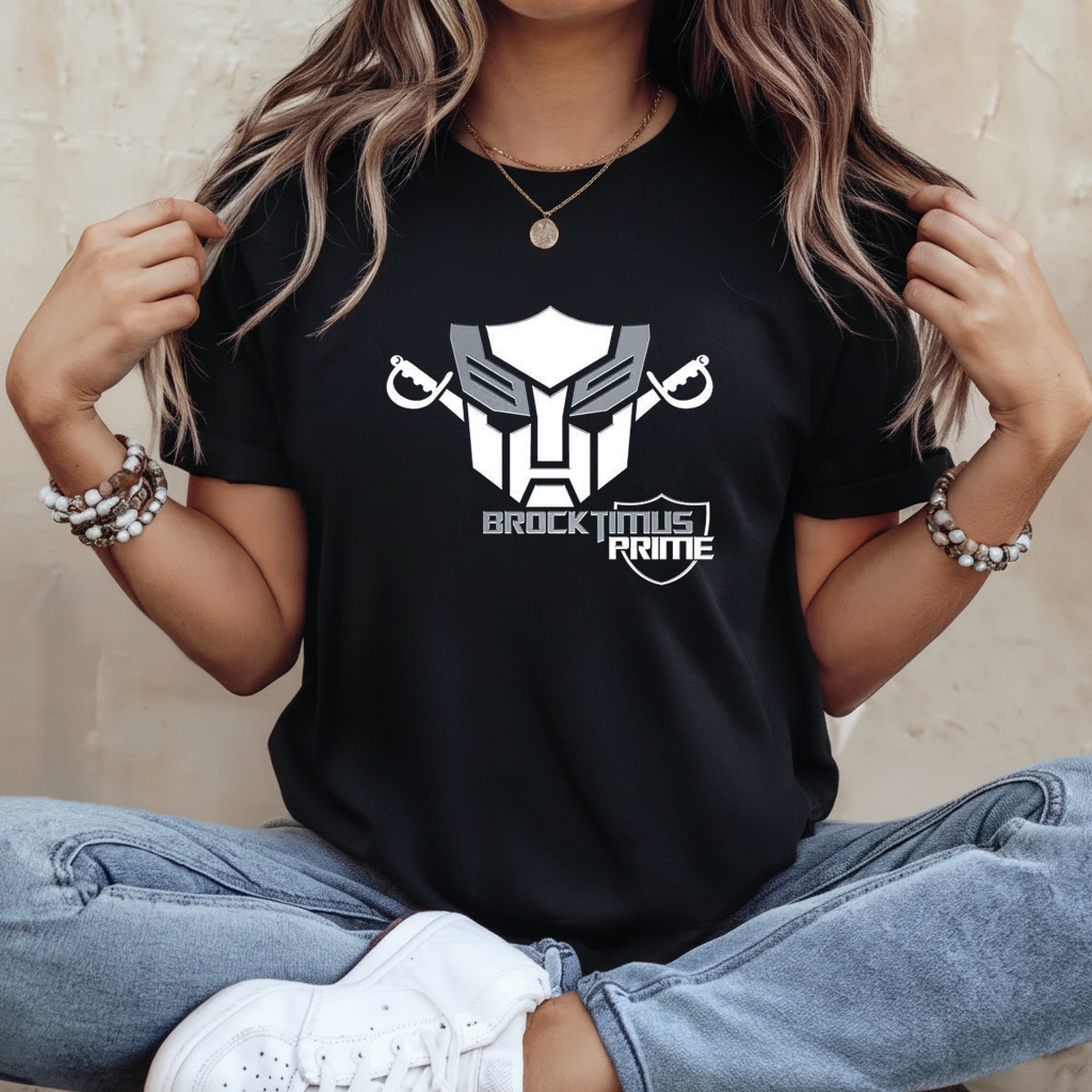 Brocktimus Prime Transformers logo_Ladies T-Shirt Brocktimus Prime Transformers logo_Ladies T-Shirt