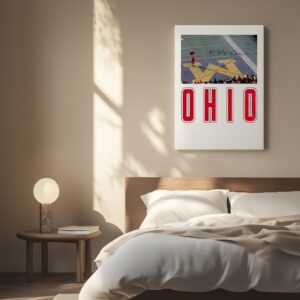 Brutus Ohio State Buckeyes football vs Michigan Wolverines snow fan_Canvas