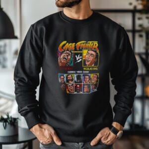 Cage Fighter Nicolas Cage Retro Gaming Movie_Crewneck Sweatshirt