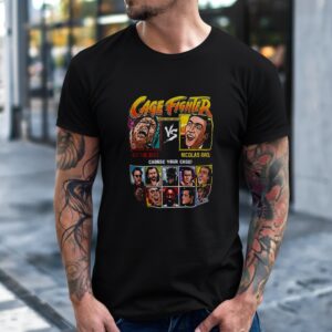 Cage Fighter Nicolas Cage Retro Gaming Movie_T-Shirt