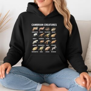Cambrian Creatures Chart Prehistoric Life Paleontology_Hoodie