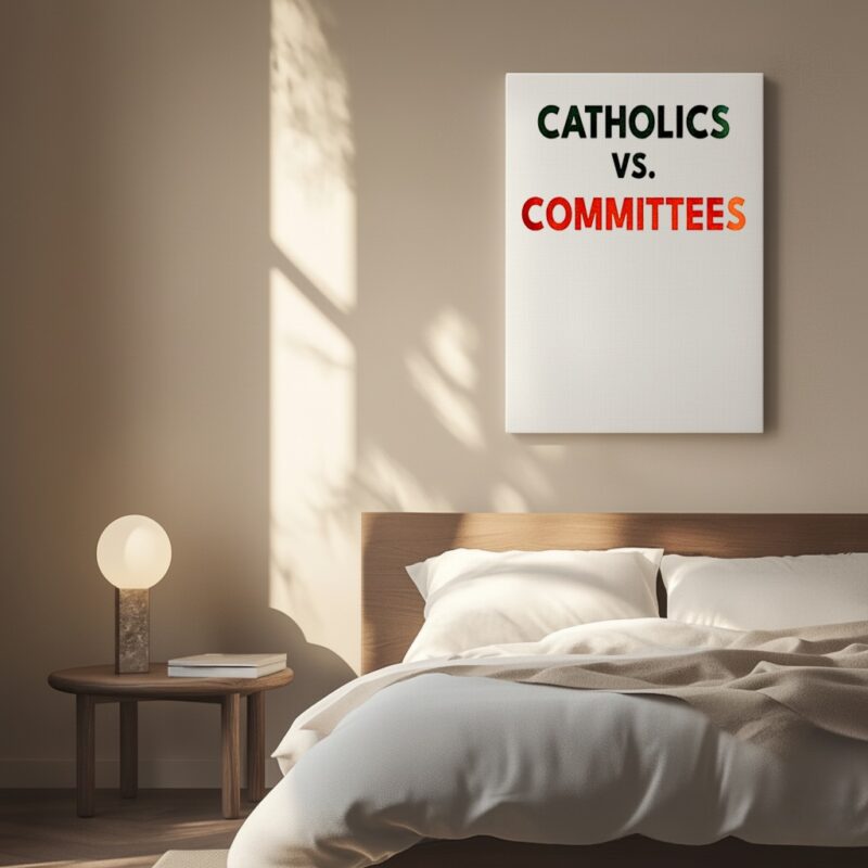 Catholics Vs Committees College Football Parody Notre Dame Fighting Irish_Canvas