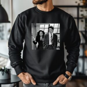 Chandler Bing and Courteney Cox Friends graphic 90s sitcom TV show vintage_Crewneck Sweatshirt