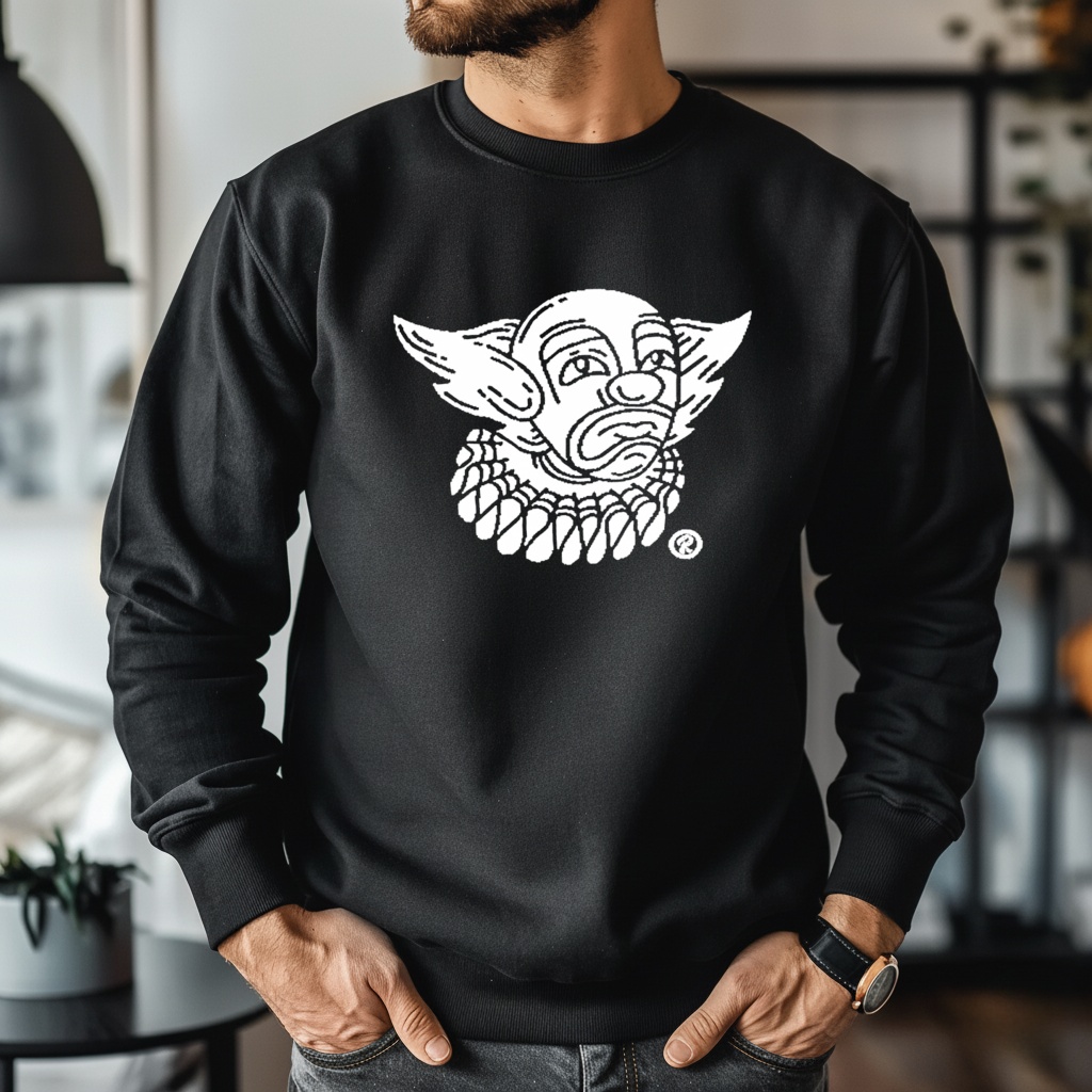 Chicago Style Clown face_Crewneck Sweatshirt Chicago Style Clown face_Crewneck Sweatshirt