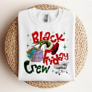 Christmas Black Shopping Family Funny Friday Shopping Crew_Crewneck Sweatshirt