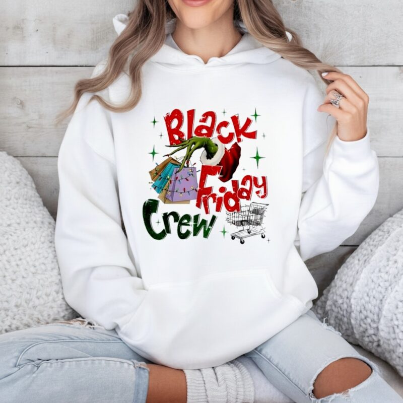 Christmas Black Shopping Family Funny Friday Shopping Crew_Hoodie