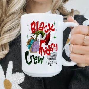 Christmas Black Shopping Family Funny Friday Shopping Crew_Mug