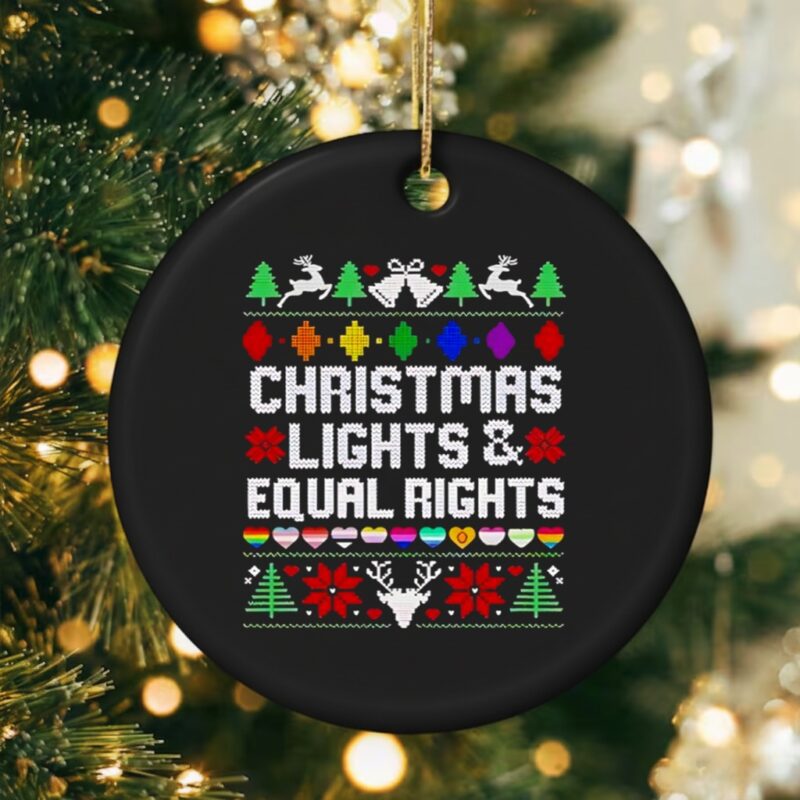 Christmas Lights & Equal Right LGBT_Ornaments