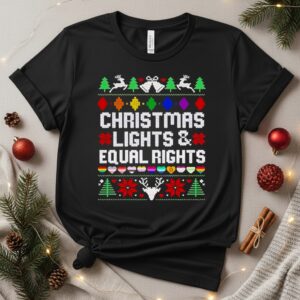 Christmas Lights & Equal Right LGBT_T-Shirt