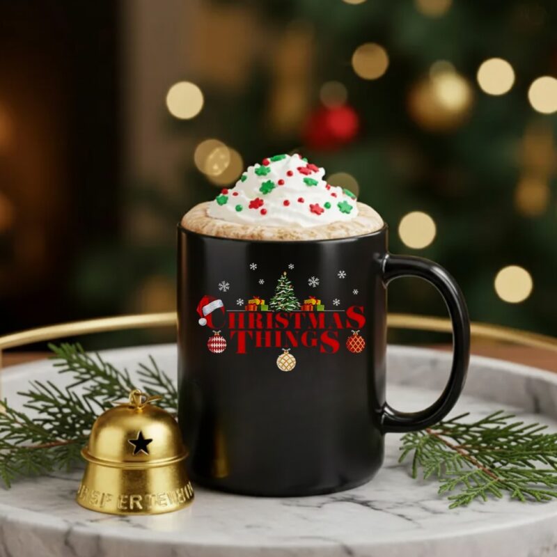 Christmas Things Christmas tree Stranger Things Merry Christmas_Ceramic Mug