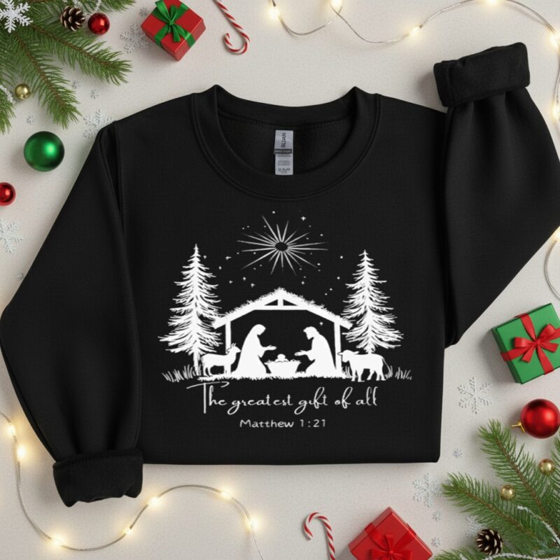Christmas the greatest gift of all_Crewneck Sweatshirt