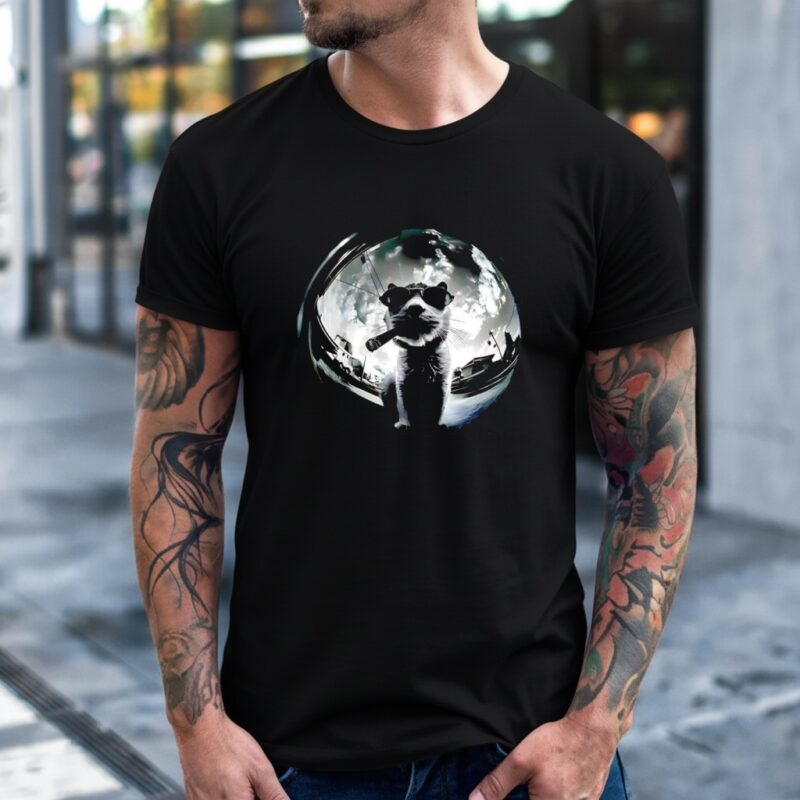 Cigar Cat funny_T-Shirt
