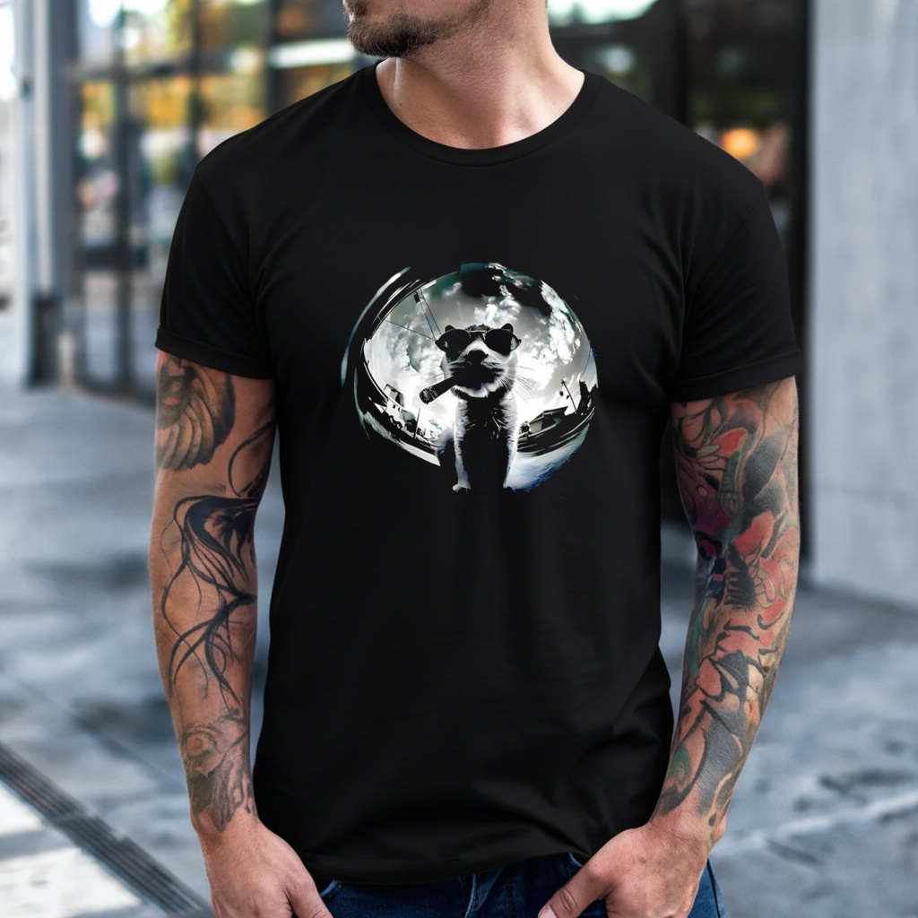 Cigar Cat funny_T-Shirt Cigar Cat funny_T-Shirt