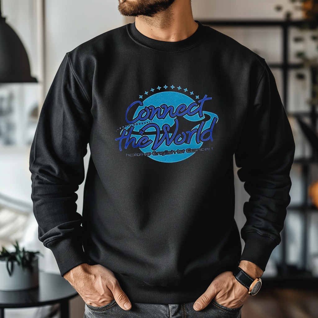 Connect the world hololive english 1st concert_Crewneck Sweatshirt Connect the world hololive english 1st concert_Crewneck Sweatshirt