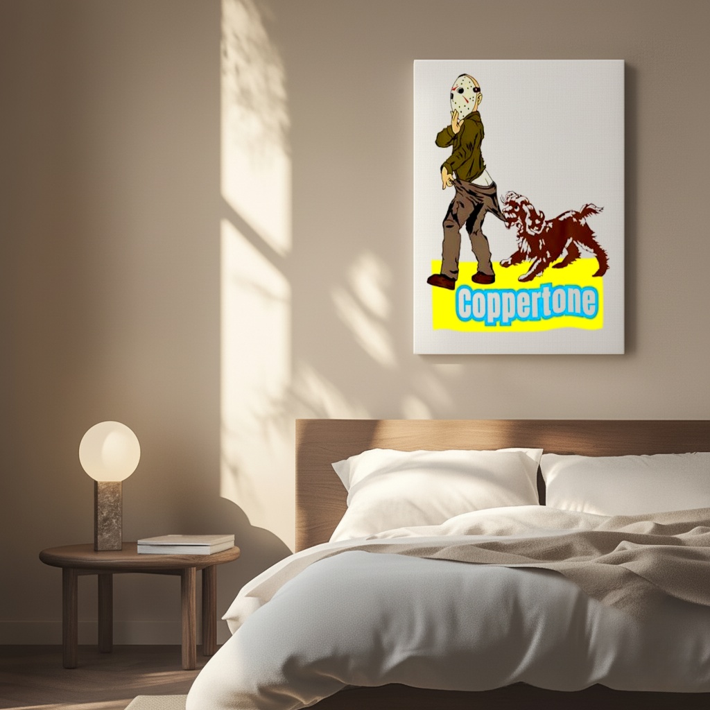 Coppertone Mask Dog graphic_Canvas Coppertone Mask Dog graphic_Canvas