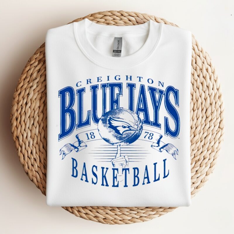 Creighton Bluejays Basketball Crew_Crewneck Sweatshirt