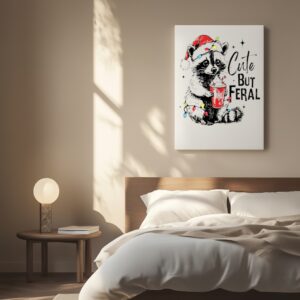 Cute But Feral Christmas_Canvas