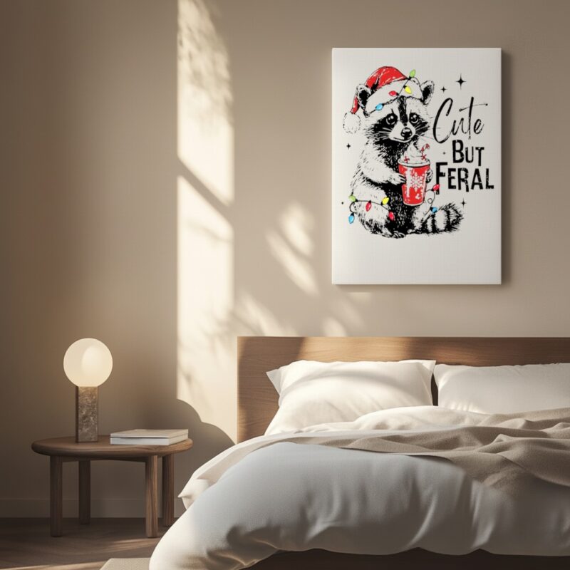 Cute But Feral Christmas_Canvas