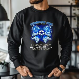 Dallas Cowboys bow Girl Classy Sassy And A Bit Smart Assy_Crewneck Sweatshirt