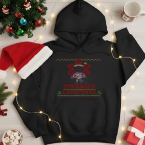 Demogorgon Santa Stranger Christmas Stranger Things parody Merry Christmas_Hoodie