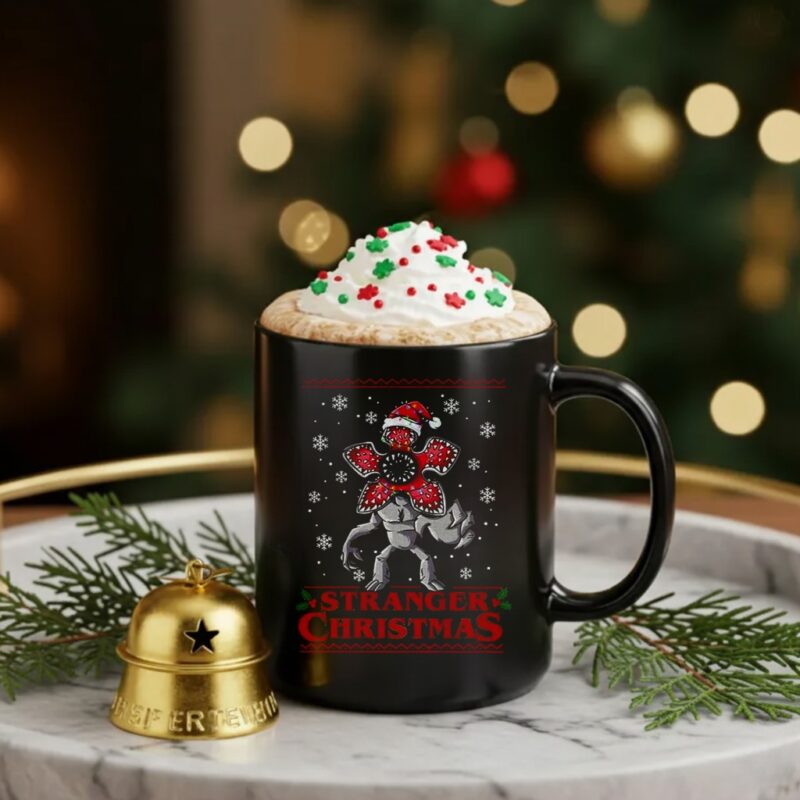 Demogorgon Stranger Things Stranger Christmas_Ceramic Mug