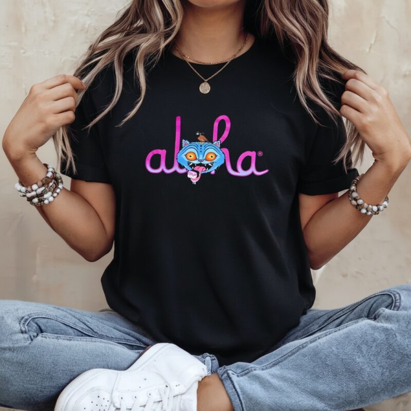Derpy Tiger Aloha_Ladies T-Shirt