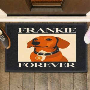 Dog frankie forever_Rubber Doormat