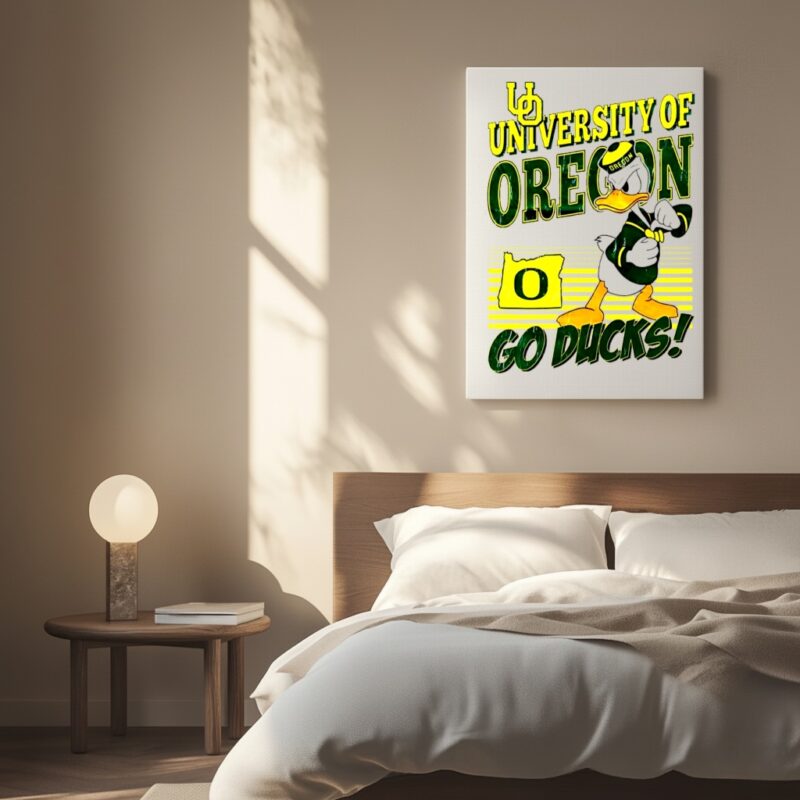 Donald Duck University Oregon Ducks mascot go ducks graphic_Canvas