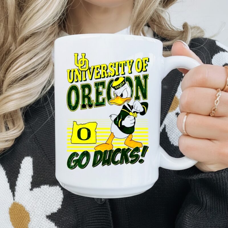 Donald Duck University Oregon Ducks mascot go ducks graphic_Mug