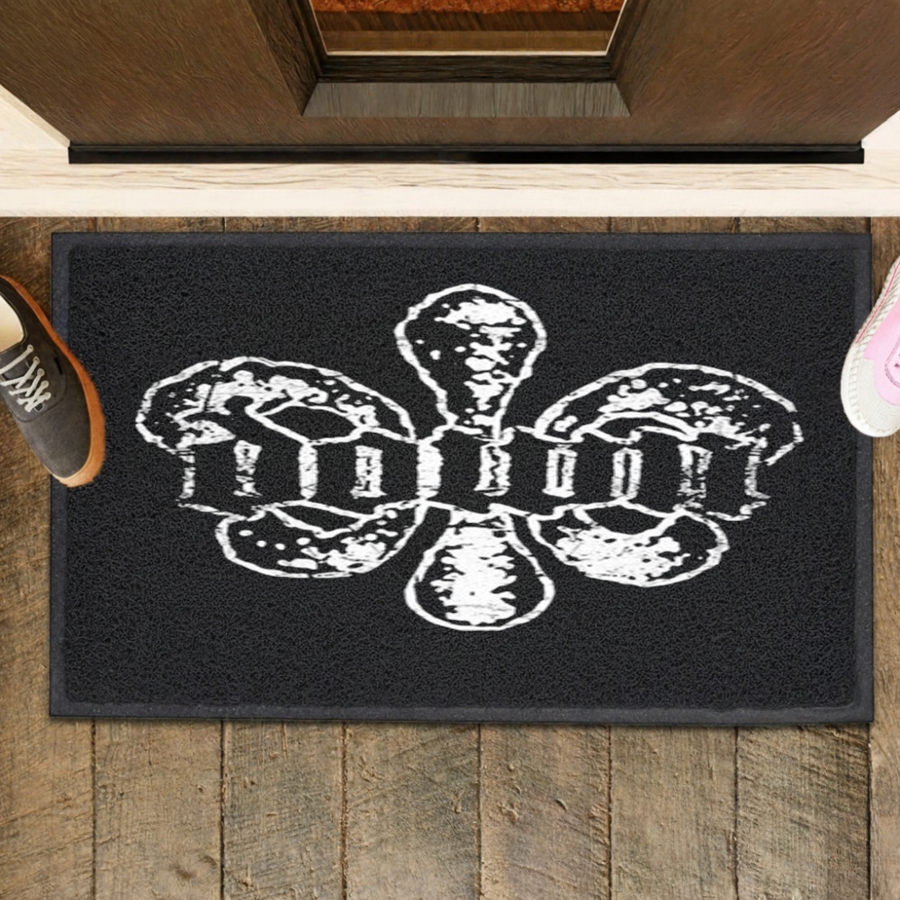 Down Fleur De Lis_Rubber Doormat Down Fleur De Lis_Rubber Doormat