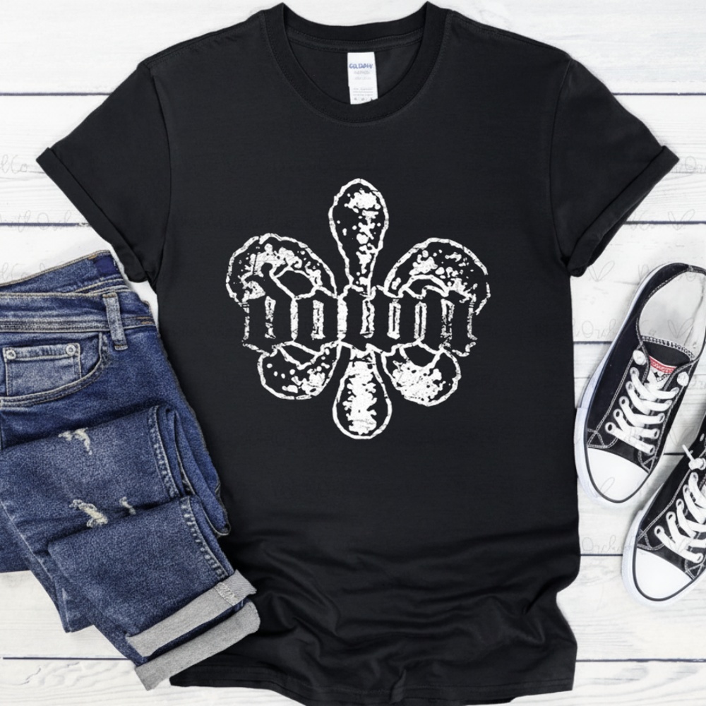 Down Fleur De Lis_T-Shirt Down Fleur De Lis_T-Shirt