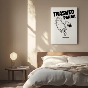Drunken Raccoon trashed panda_Canvas