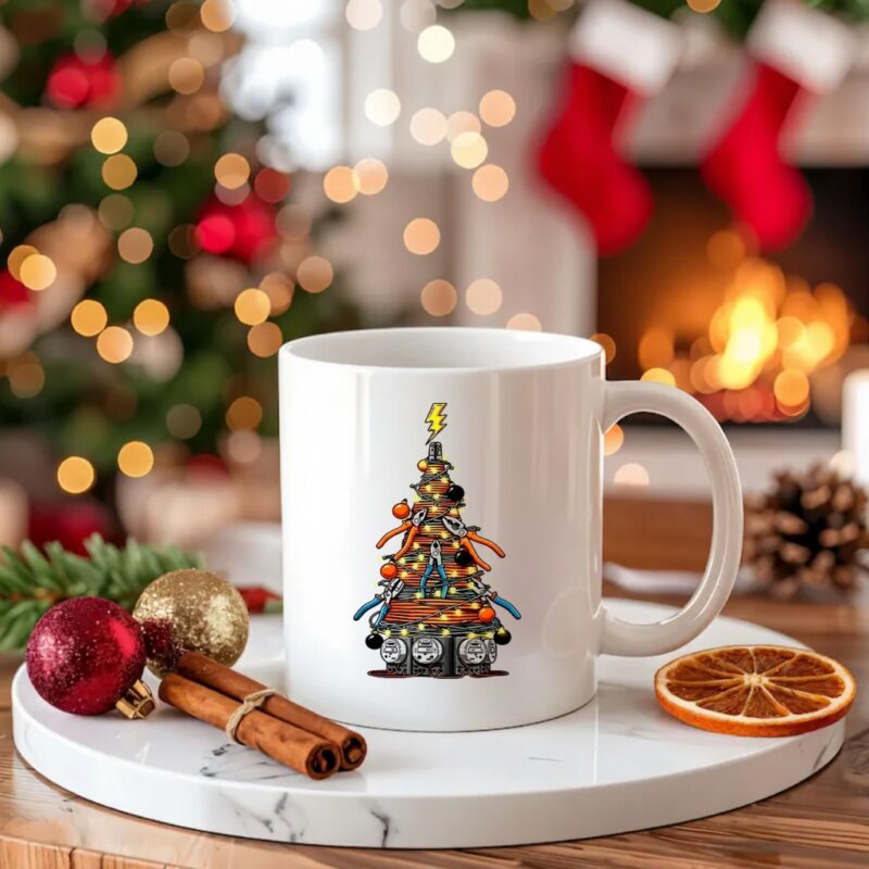 Electrician Christmas tree_Ceramic Mug
