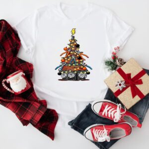 Electrician Christmas tree_T-Shirt