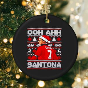 Eric Cantona Ooh Ahh Santona Christmas_Ornaments