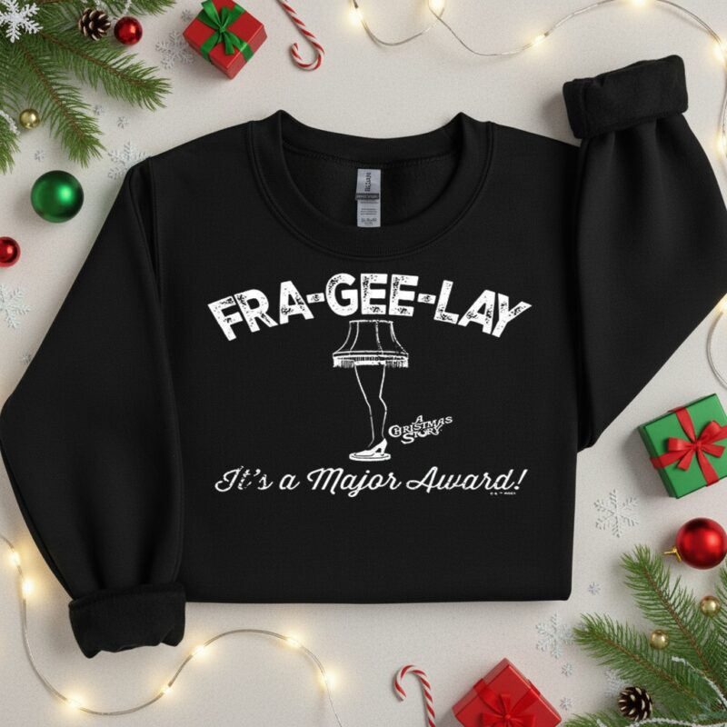 Fra-Gee-Lay Leg Lamp Christmas_Crewneck Sweatshirt