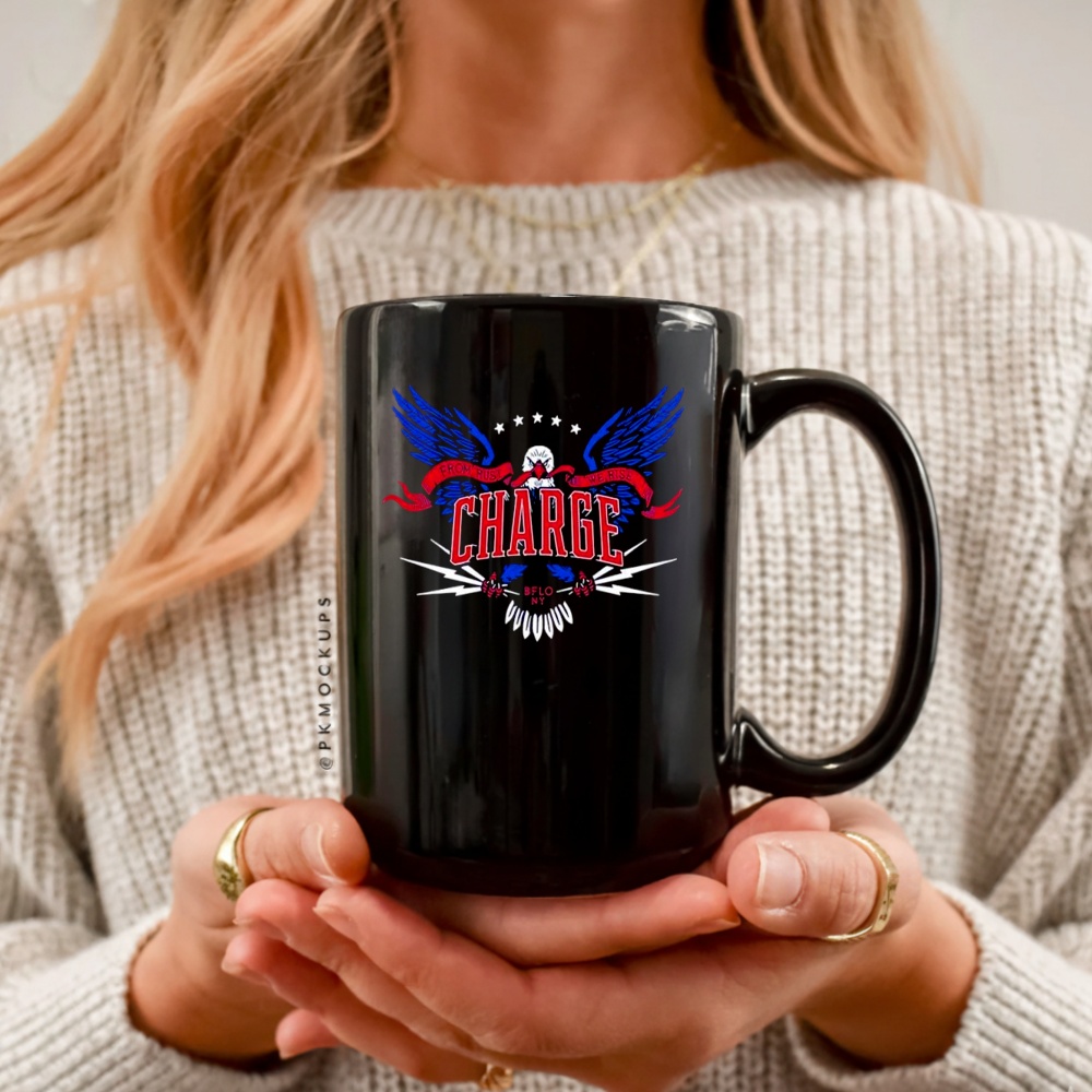 From Rust We Rise Charge Buffalo Eagle_Ceramic Mug From Rust We Rise Charge Buffalo Eagle_Ceramic Mug