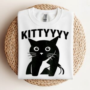 Funny Twitch Cat Meme_Crewneck Sweatshirt