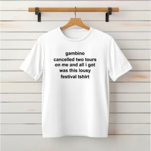 Gambino Cancelled Two Tours On Me And All I Got Was This Lousy Festival Tshirt_Classic T-Shirt