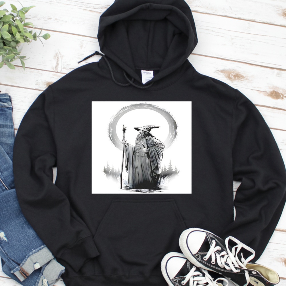 Gandalf The Grey Wizard The Lord of the Rings_Hoodie Gandalf The Grey Wizard The Lord of the Rings_Hoodie