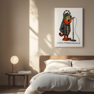 Garf Cat I Hate Mondaaaaays_Canvas