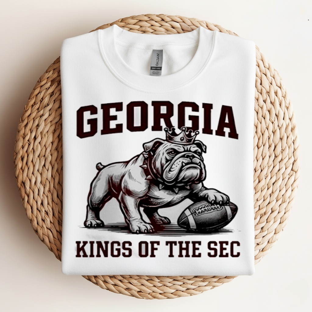 Georgia-Bulldogs Kings Of The SEC 2025_Crewneck Sweatshirt Georgia-Bulldogs Kings Of The SEC 2025_Crewneck Sweatshirt
